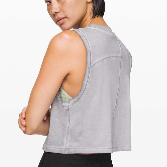 Lululemon Broken Beats Tank Washed Glacier Grey - Picture 3 of 7